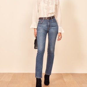 Reformation Liza High rise straight leg jeans 28